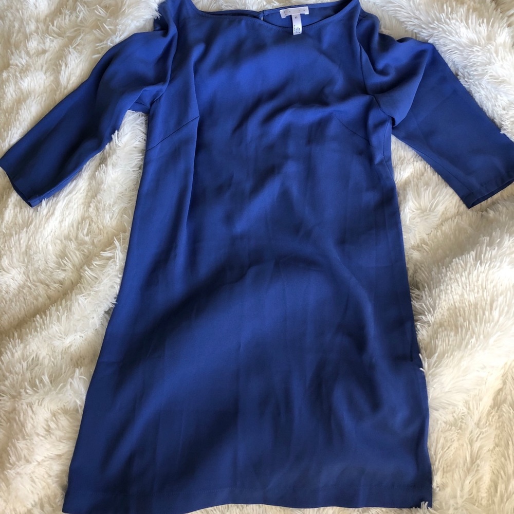 Baby blue shirt dress